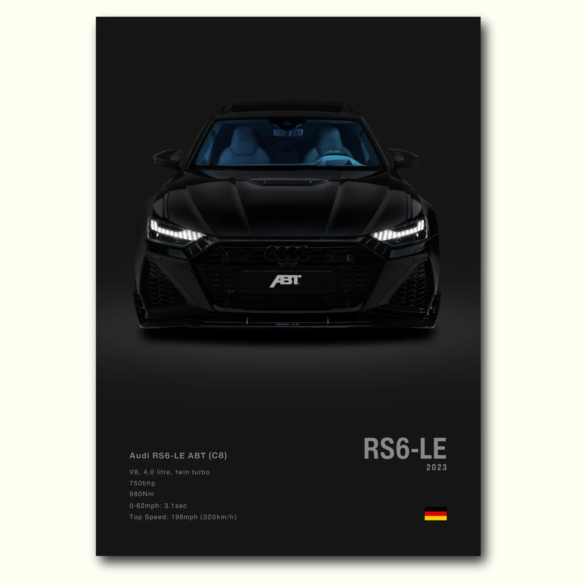 Audi RS6-LE ABT (C8) - POSTER NO FRAME