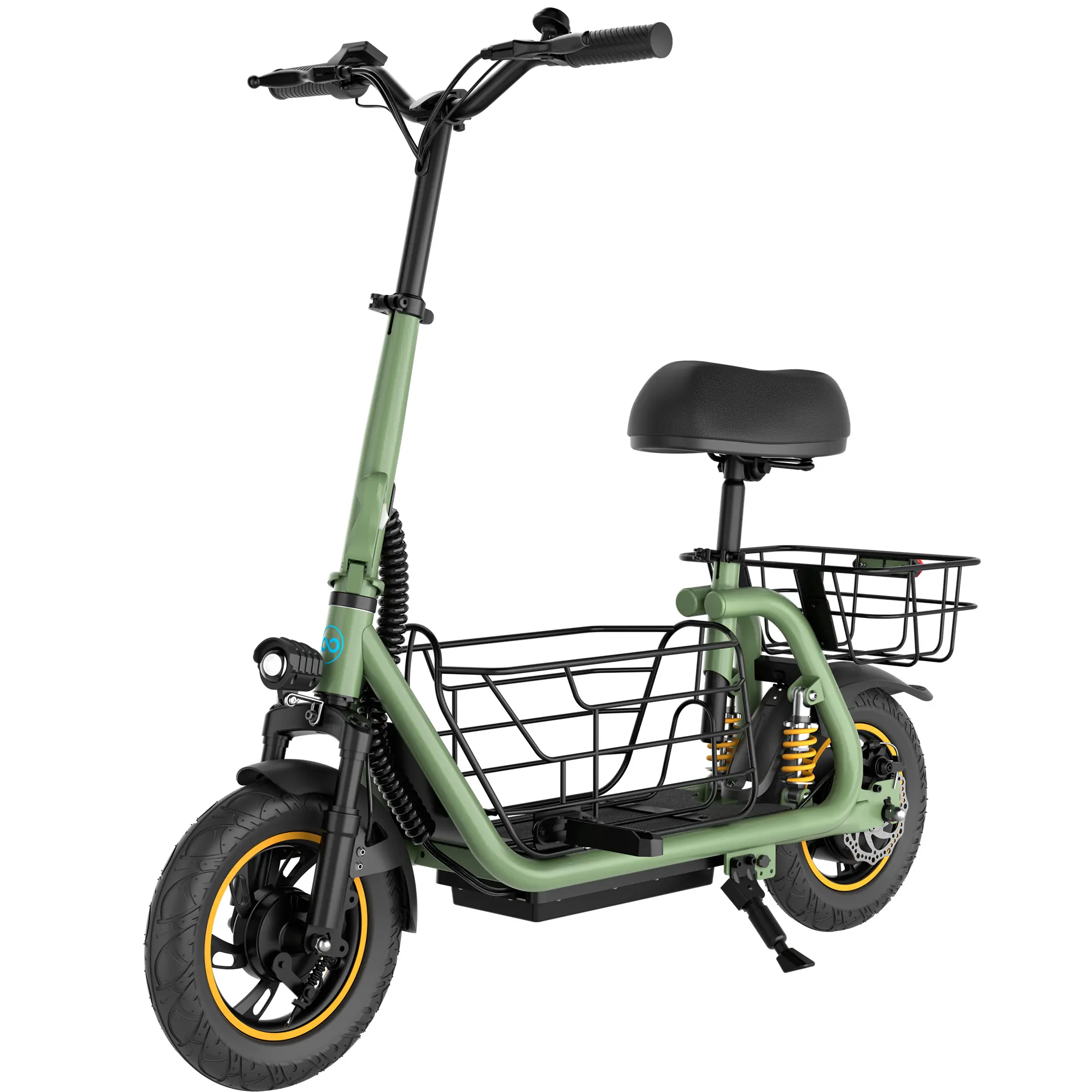 Gyroor C1 Pro 800W Scooter – Dual Baskets for Cargo & Pets