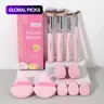 MAANGE Multifunctional Makeup Tools Set, Face Makeup Tools, 4 Soft Brushes, Foundation Brushes, 2 Triangular Puffs, 2 Beauty Sponges & 3 Finger Puffs, Portable Cosmetic Accessories, Makeup Brush Kit #GLOBAL PICKS