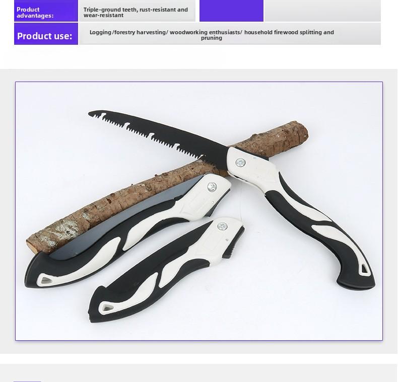 Hand Saw for Tree, 300mm Folding Saw, High-Manganese Steel Teeth for Smooth and Precise Cuts, Portable Camping Saw for Camping, Gardening & Carpentry