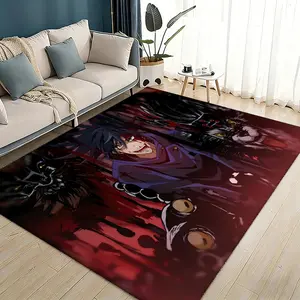 Megumi Fushiguro Floor Mat Flannel Rugs Soft Warmth Floor Mat Thickened Non-Slip for Room Home Decor Door Mat Strong Water Absorption Upgraded Anti-Slip Backing Easy to Clean Washable Soft Rug