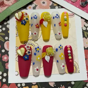 Size Large Press On Nails Set #289