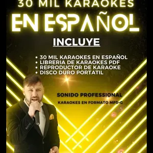 30,000 Mil Karaokes En Español MP3+G smart projector