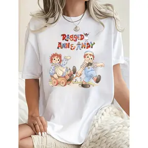 Women's Casual Short Sleeve T Shirt Made from Polyester Knit with Medium Stretch for All Season Comfort and Style