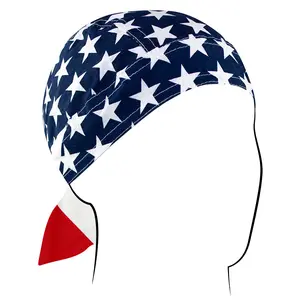 Zan Flydanna hemmed edged headwrap - 100% Cotton Breathable Durable Headwear for Motorcycle Riders & Outdoor Adventures - Sun Protection & Wind Tangle Prevention