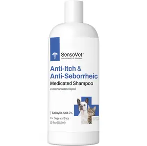 Anti-Seborrheic & Anti-Itch Relief Shampoo for Dogs & Cats - 12oz