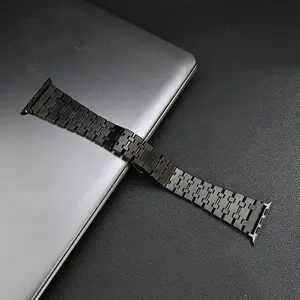 Stainless Steel Watch Band (Band Only), Smart Watch Replacement Band Compatible with Apple Watch Ultra 2/1 49mm 10 46mm 9 8 7 45mm 6 5 4 44mm, Smart Watch Straps, Smart Watch Accessories