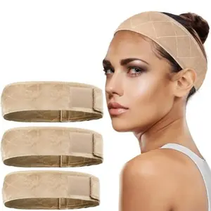 Comfortable 3-Pack Velvet Wig Caps for Women Non-Slip Adjustable Wig Strap Bands Secure Hold Display Clip In Hair Clip In Ponytail AT219836
