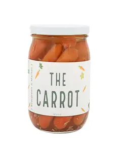 The Carrots | Pickled Roasted Carrots With Garlic | Gourmet Snack For Salads, Sandwiches & More | Crisp, Sweet & Tangy | 16 Oz Jar Veggie Flavor