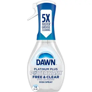 Dawn Powerwash Free & Clear Light Pear Dish Spray, Dish Soap Starter Kit, 16 Fl Oz Procter & Gamble