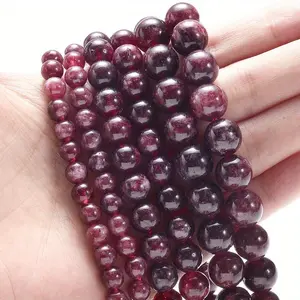 Tourmaline beads, loose circular spaced beads, used for DIY bracelets, necklaces decorations, and bell-shaped ornaments, Bead Set