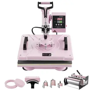 Heat Press Machine 12x15 Inch, 8 In 1 Multifunction Sublimation Press For T-Shirts, 30oz Tumbler, Mugs, Caps And Hats, Bags And More, Digital Temperature Controller, Adjustable Time, Safe Nonstick Plate, Easy To Use