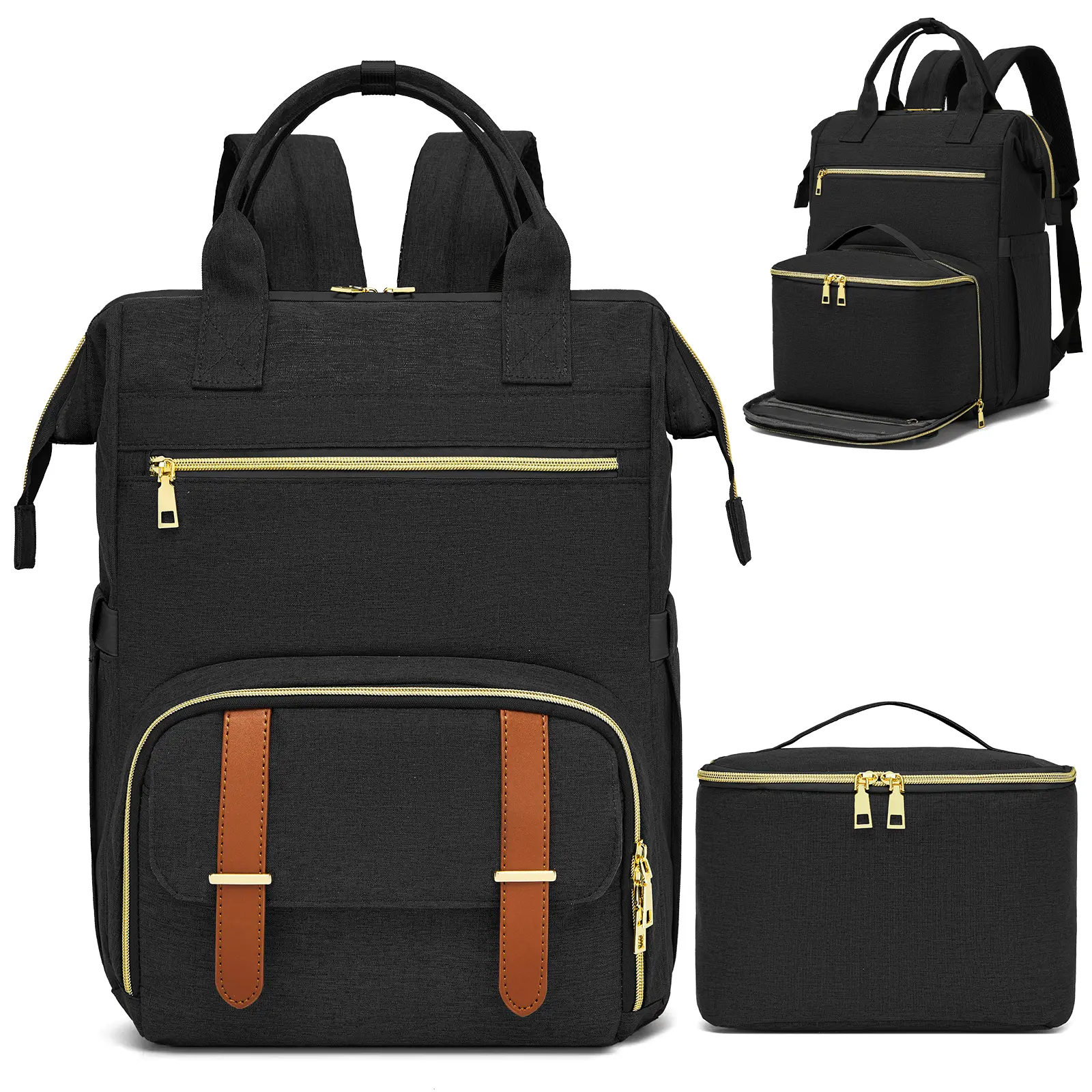 Detachable Insulated Cooler Backpack, Fits 15.6 Inch Laptop, Waterproof Wear Resistant Thermal Backpack for Work Travel Outdoor Picnic