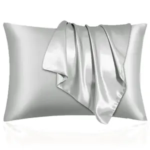 2Pcs or 4 Pcs Satin Pillowcase Set with Envelope Closure, 13 Pure Colors, Cooling Similar to Silk Pillow Cases, Perfect Bedroom Accessories, Luxurious Sleep Aid, Holiday Gift, Pillow Cover for Women Men