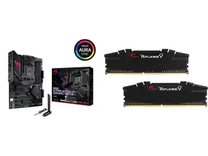 Motherboard Memory Combo -  ASUS ROG STRIX B550-F GAMING WIFI II Bundle with  G.SKILL F4-3200C16D-32GVK