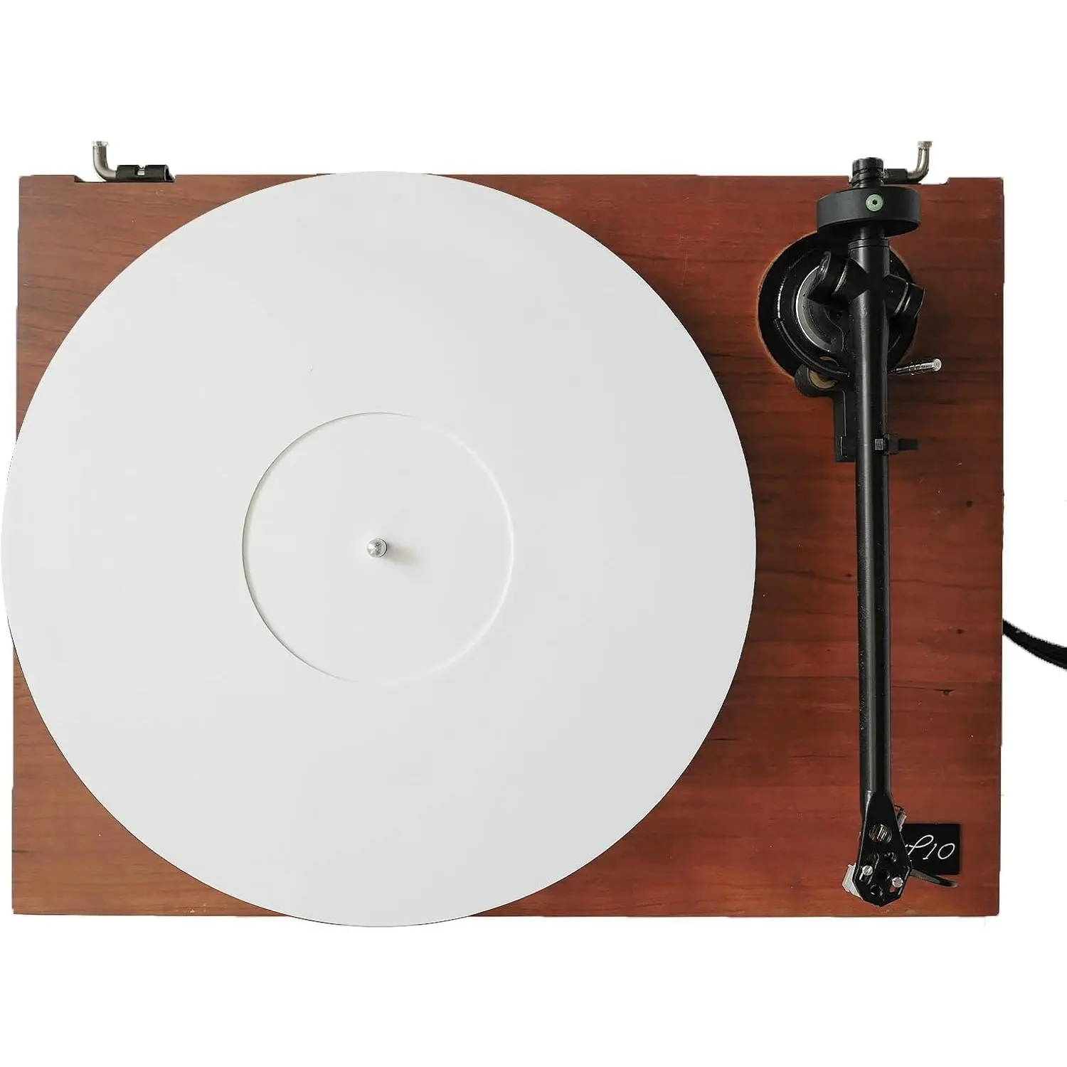 White Turntable Mat - Vinyl Record Player Accessory with Smooth Sound Reproduction, Sound Clarity, and Durability