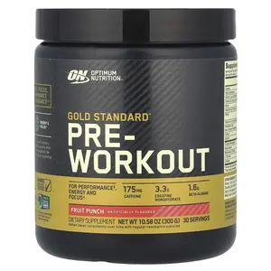 Optimum Nutrition Gold Standard® Pre-Workout, Fruit Punch, 10.58 oz (300 g)