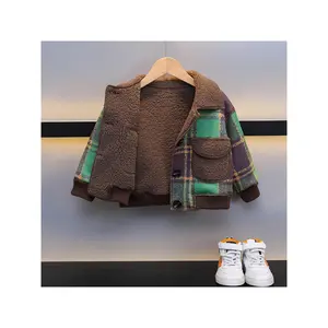 NewWarm Coats for Kids Suitable for Fall And Winter; Stylish Plaid Outfits for Boys During The Cold Season, Winter Clothes For Boys