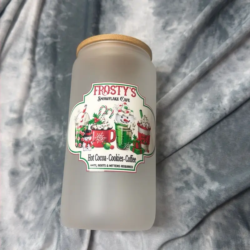 Glass Christmas cup
