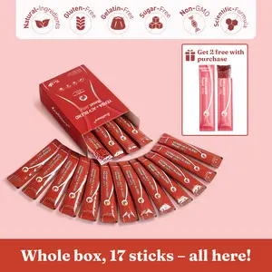 LeafStory Yerba + Apple Vinegar Reset Jelly（17 Sticks）: Mixed Berry Flavor, Support Digestion, Gut Health, and Metabolism, Debloat, Natural Ingredients , Sugar-Free, Gluten-Free, Non-GMO, Gelatin-Free-BD