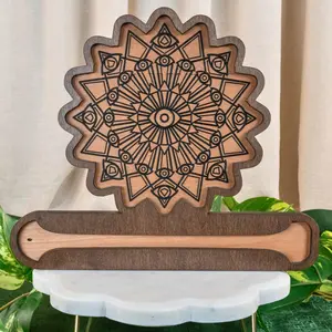 Down to Earth Evil Eye Crystal Grid Incense Burner
