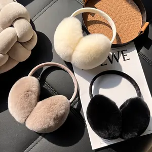 Men’s and Women’s Warm Furry Ear Pads for Outdoor Use, Military/Cycling Ear Protection, Furry Ear Bags, Frost-Resistant Ear Caps, Winter Ear Protection Gadgets, Foldable Ear Covers, Cold Weather Gear, Bohemian Style, Soft Earwear, Durable Fabric