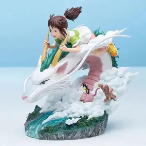 Spirited Away – Chihiro & Haku Dragon Flight Scene GK Statue Anime PVC Figure Collectible Figurine Display
