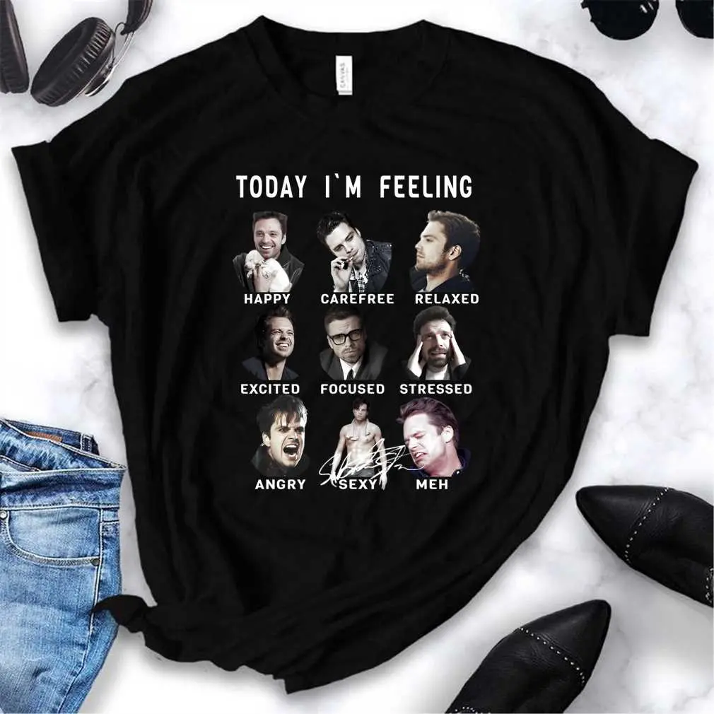 Sebastian Stan - Funny Feelings - Bucky Barnes T-Shirt