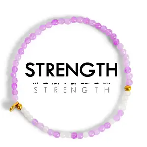 3mm Morse Code Bracelet | STRENGTH