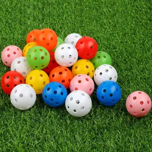 Practice Golf Balls 24 Pack, 42mm Plastic Golf Balls, Practice Golf Balls for Backyard,  Golf Balls for Swing Practice