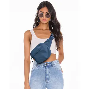 2L Belt Bag for Women, Large Waterproof Fanny Packs for Women Men Fanny Pack Crossbody Bags for Women with Adjustable Strap for Travel Fitness Running Hiking(NavyBlue)