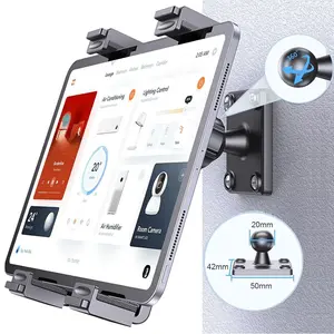 Ohlpro Universal Tablet Wall Mount Holder for 7-11 Inch Tablets, Smartphones, E-Readers, 360° Adjustable, Compatible with iPad, iPhone, Kindle, Galaxy Tab