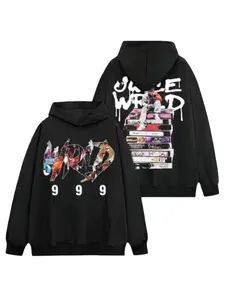 Vintage Album Style Streetwear Hoodie, Retro Hip Hop Graphic Pullover, City Y2K Aesthetic Top, Aesthetic T-Shirt, 999 #wrld Inspiration Hoodie
