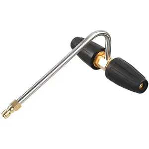 RIDGE WASHER Gutter Cleaner Attachment for Pressure Washer, with 2 Rotary Turbo Nozzle, 1/4 Inch Quick Disconnect, 3300 PSI, ChristmasGift