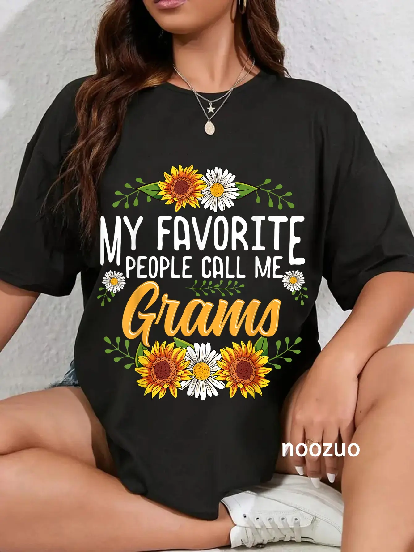 100% Cotton My Favorite People Call Me Grams Shirt Mothers Day Gifts T-Shirt
