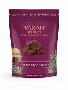 Masala Cranberries - Savory Indian-Spiced Dried Cranberries - Pack of 1