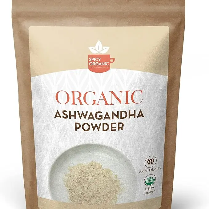 Ashwagandha Root Powder 8 oz. – Pure and Raw Indian Ginseng (Withania Somnifera) - A Versatile Alternative for Supplements, Herbal Teas, and More, USDA Certified Organic, Non-GMO Natural Flavor Spice Traditional