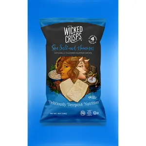 Wicked Crisps: Sea Salt Hummus Crisps (4-Pack)