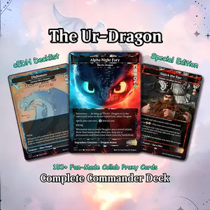How to Train Your Dragon Commander cEDH Deck - How to Train Your Dragon Commander Magic Commander - Magic Proxy Deck with 150+ Unique Cards - Custom Cards MTG Proxy for Casual Play