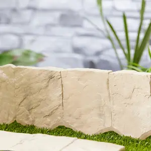 Suncast FSE10LT Landscape Border Decorative Plastic Stone Style Edging