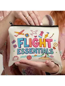 A Compact Travel Organizer Bag Designed for Makeup And Passports, Suitable for Both Men And Women. It'S an Essential Storage Item for Flights, Machine Washable, And Makes a Great Gift for Flight Attendants, Travelers