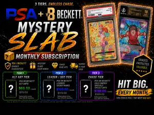 PSA & Beckett 10 Slab Club- Tier 3 (One Piece Monthly Subscription)