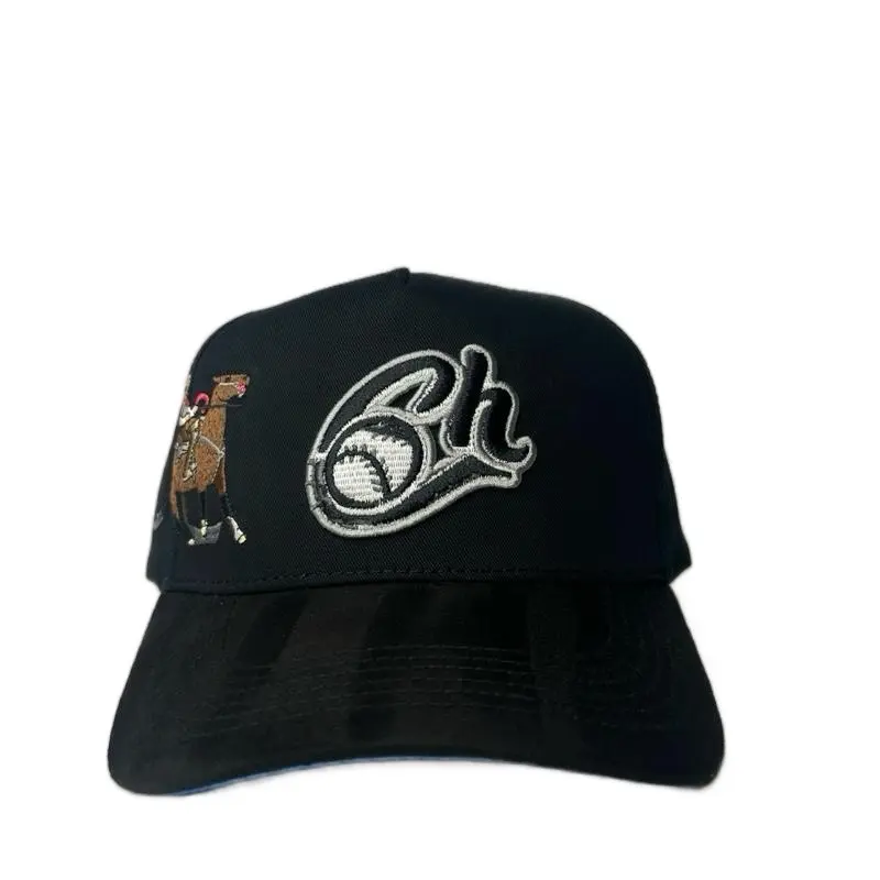 Charros de Jalisco Black Hat with Unique Emblem and Design Element