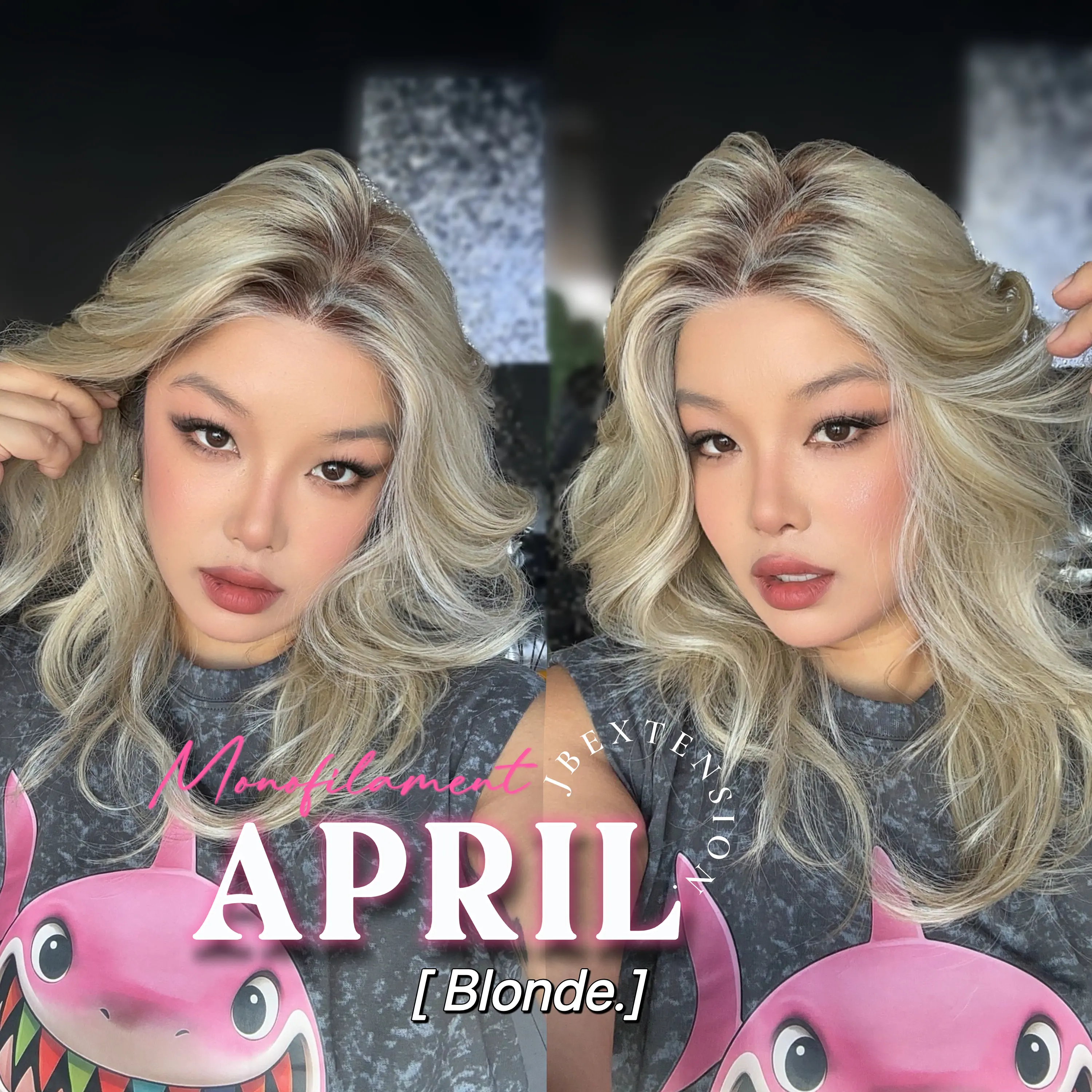JBEXTENSION APRIL MONO Monofilament Handmade Wig 6X5 Full  display picture 2