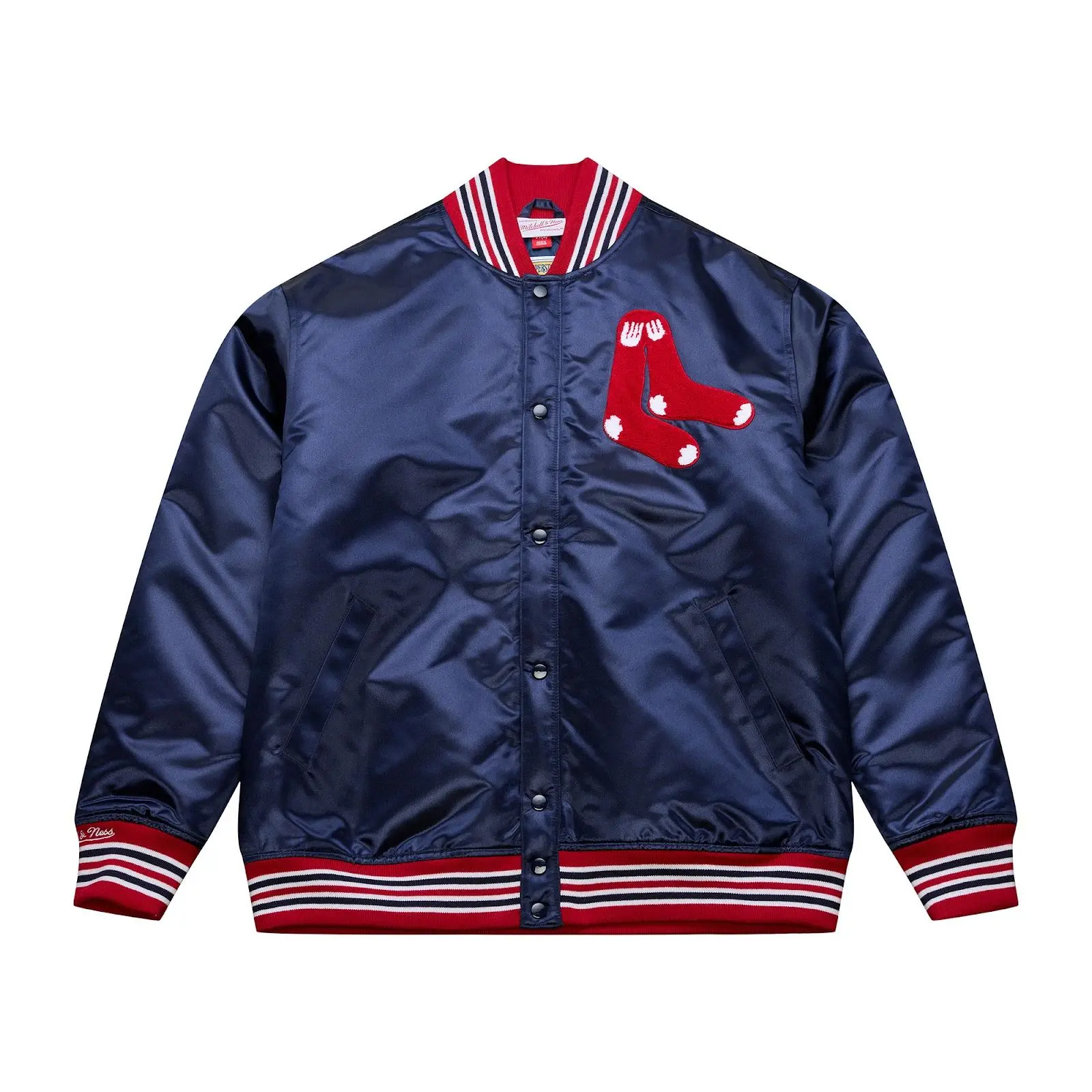 Boston Red Sox 1976 Navy Authentic Dugout Full-Snap Jacket MLB Throwback Outerwear Vintage Fan Gear Mitchell & Ness