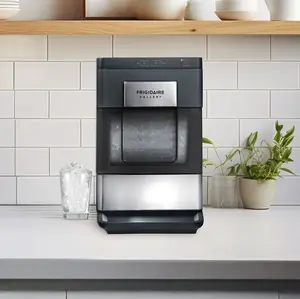 Frigidaire Gallery 33 lbs. Touchscreen Nugget Ice Maker - Stainless Steel Accent, Black, Model EFIC220