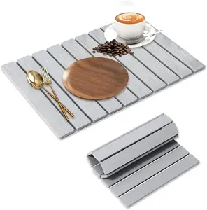 Large Stone Dish Drying Mat 24×16 Inch Diatomaceous Earth Kitchen Counter Drying Pad Quick Drying Super Absorbent Non Slip Dish Rack Alternative for Cups Plates Utensils Countertop Protector