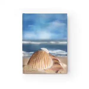 Seashell Beach Journal | Blank Lined Notebook, Ocean Cover