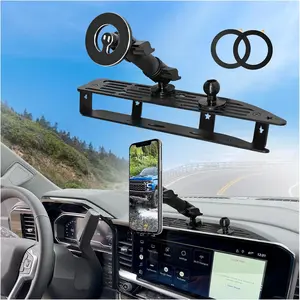 2024 2025 Silverado Sierra Metal Dash Platform Phone Mount Magnetic Phone Holder for 2022-2024 2025 2026 Silverado&Sierra Cell Phone Holder Dash Phone Moun