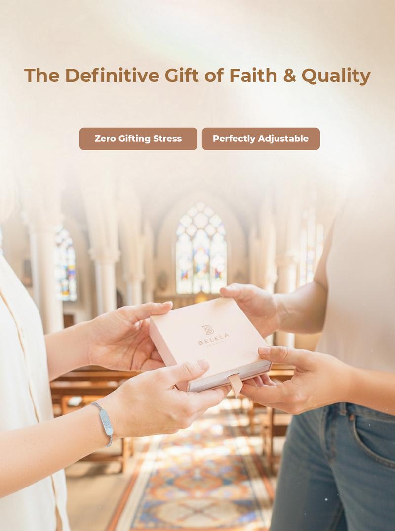 BELELA Daily Bible Verse NFC Bracelet for Women – Tap or Scan to Read Scripture on Phone, Christian Valentine’s Day Gift for Girlfriend & Wife, Inspirational Christian Jewelry